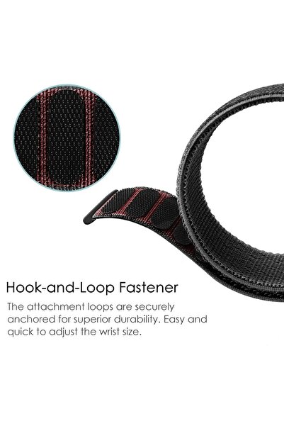 Tagomoon Mi Band 8 , Mi Band 9 Ve Mi Band 10 Ile Uyumlu Kayış Spor Kumaş Cırt Cırtlı Kordon