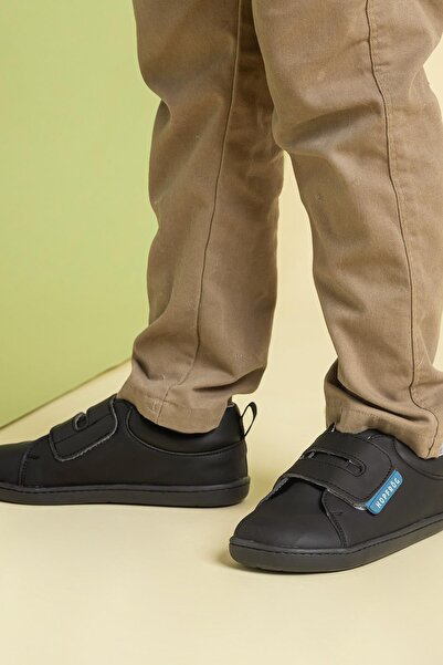 HOPFRÖG Smart Walker Casual Süper Mat Siyah Barefoot Çocuk Ayakkabı