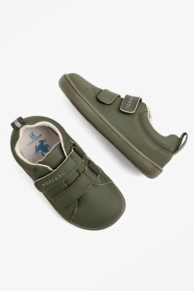 HOPFRÖG Smart Walker Junior - Pantofi pentru copii Haki Super Matte Barefoot