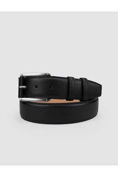 Cabani 100% Genuine Leather Black 4 cm Men's Casual Belt