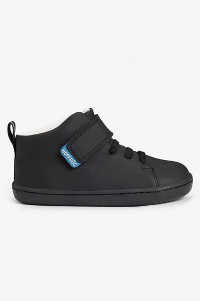 HOPFRÖG Smart Walker High Top - Μαύρες Παιδικές Μπότες Barefoot