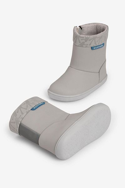 HOPFRÖG Γκρι Smart Walker Cool Boots - Αέριες και Υπερ Μάτ, Μπότες Barefoot για Παιδιά