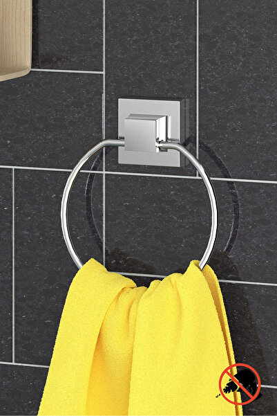 Teknotel Ef235 Krom Yapışkanlı Yuvarlık Havlu Askısı