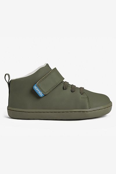 HOPFRÖG Smart Walker High Top - Χακί ματ Παιδικές Μπότες Barefoot