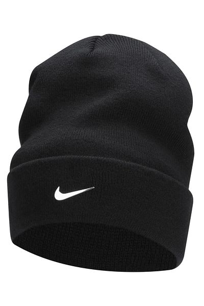 Nike Kid's Unisex Cuffed Beanie Unisex Children's Cuffed Metal Swoosh Beanie Black