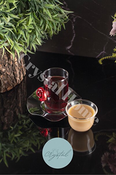 crystal home 18 Piece Tea and Coffee Set