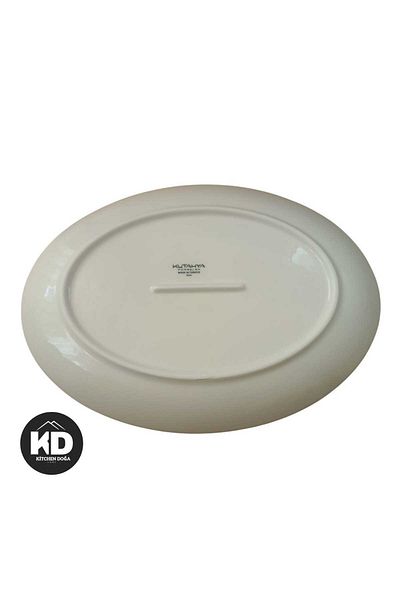 Kütahya Porselen Bone Nordic 32 Cm. Boat Plate