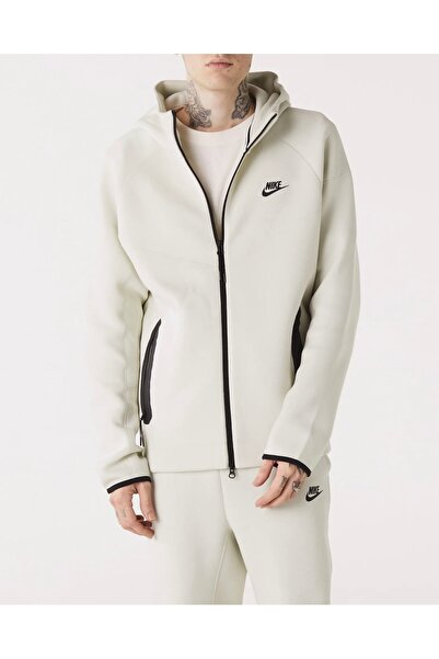 Nike Sportswear Tech Fleece Windrunner Full-Zip Hoodie Krem Erkek Sweatshirt
