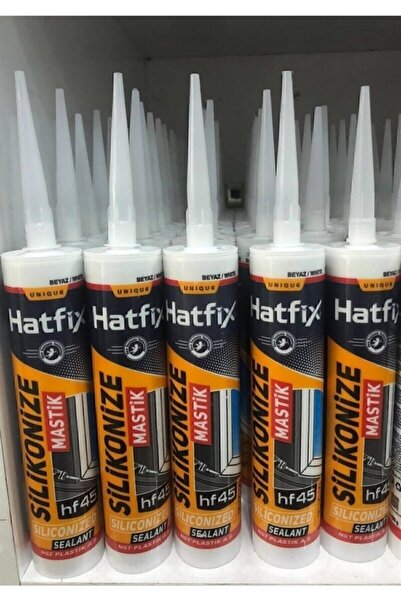 Hatfix Silikonize Beyaz Mastik 450gr ( 1 Adet )