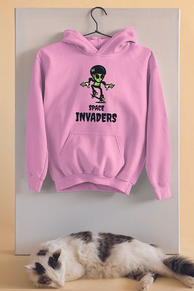 ADABEBEK Space Skater Printed Unisex Oversize φούτερ - 23005