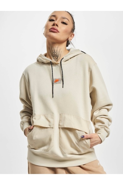 Nike Sportswear Fleece Pollover Hoodie Krem Kadın Sweatshirt