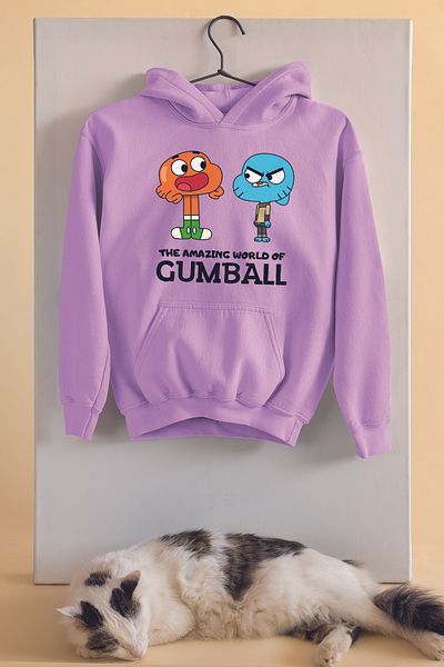 ADABEBEK Hanorac pentru copii unisex oversize imprimat Gumball