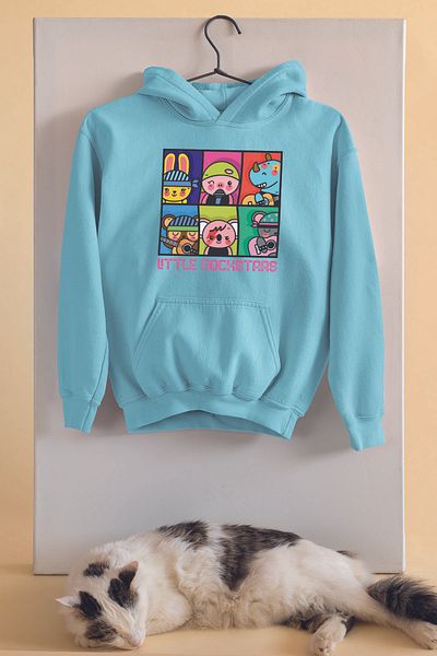 ADABEBEK Hanorac oversize unisex cu imprimeu Rockstars - 22905