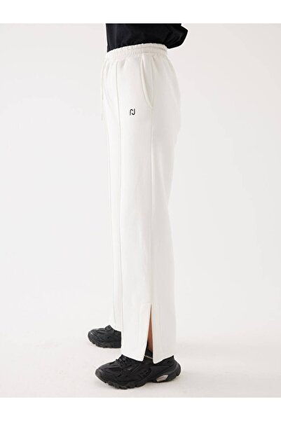 Juste Studio White Raised Slit Detail Jogger