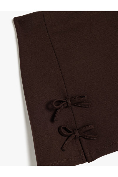 Koton Basic Over-The-Knee Skirt with Pleat Detail