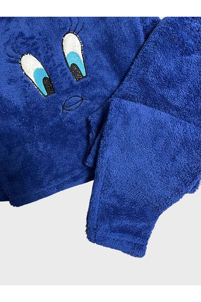 Fil Kids Costum de pijama de iarnă cu mânecă lungă cu imprimeu Tweety albastru pentru băiat