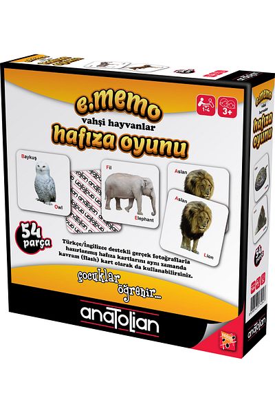 Anatolian Puzzle Wild Animals - 54 Piece Memory Game 7404