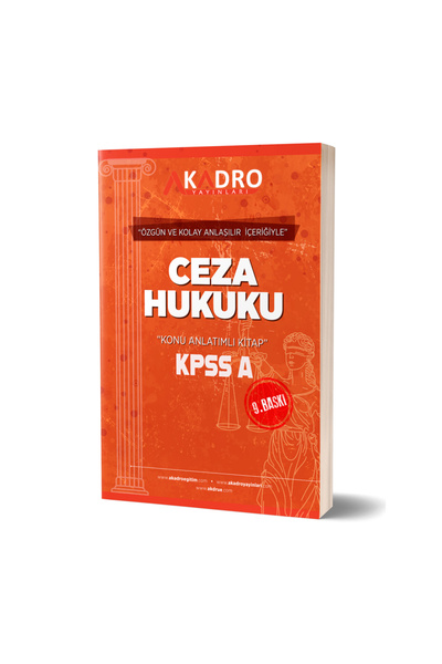 A Kadro Yayınları Ceza Hukuku 9.Baskı