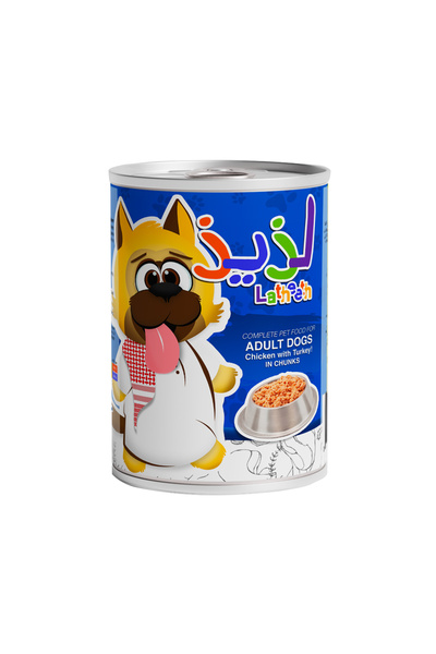 Latheeth Chicken and Turkey with Chunks Adult Wet Dog Food - 405 g