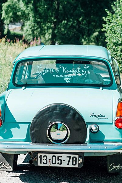 AVMmarketim Gelin Arabası İçin Yazı Düğün Arabası İçin Sticker Size Özel Stic...