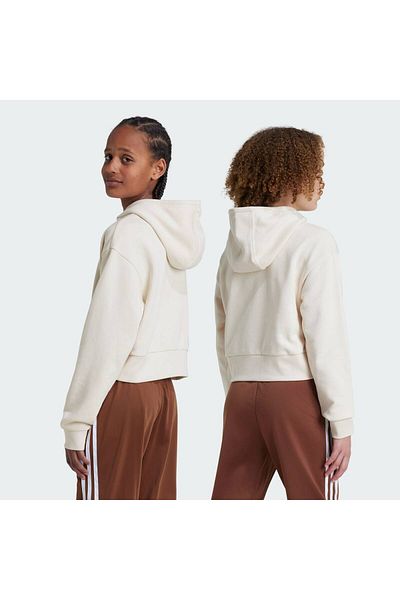 adidas Iy7468-c Hanorac decupat de culoare crem - Hanorac pentru copii