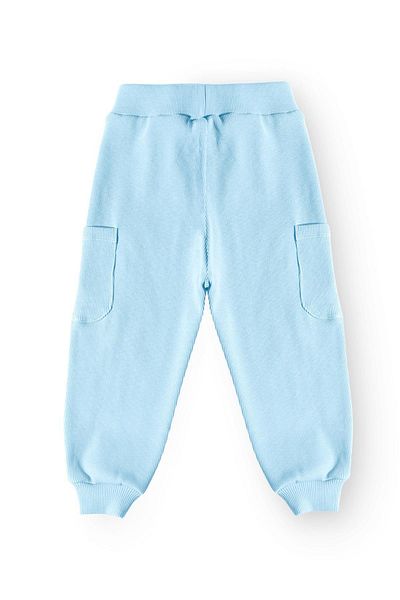 LUESS Boy's Cotton Cargo Pants - A.Blue, 3-4 Years & 8-9 Years