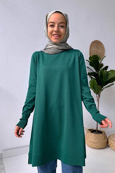 Ka Hijab Tunica Hijab Mercerizata Smarald - O Forma Strălucitoare