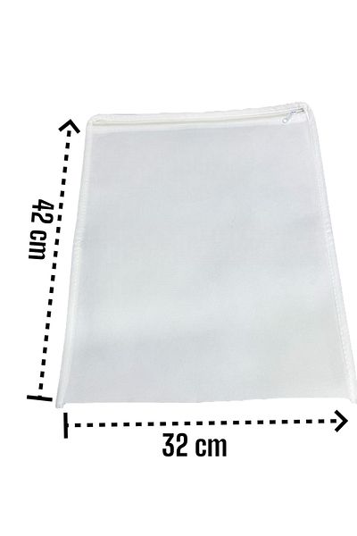 Balkan Room 12 Pcs White Shoes Storage Bag Travel Scrap Multipurpose Zipper Drawer Suitcase Organizer