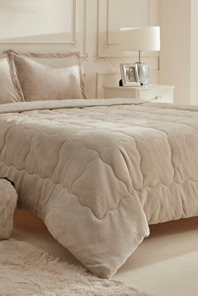 Karaca Home Flufy Çift Kişilik Soft Dream Comfort Set Bej