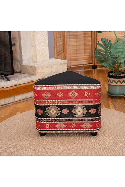 dekorist Pouf Hocker, Dreieck Pouf, Sitzhocker, Pouffe, Fußhocker, Puff Hocker für Wohnzimmer, Schlafzimmer