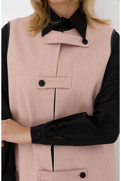 Fatma Atasoy Banded Powder Stamp Vest