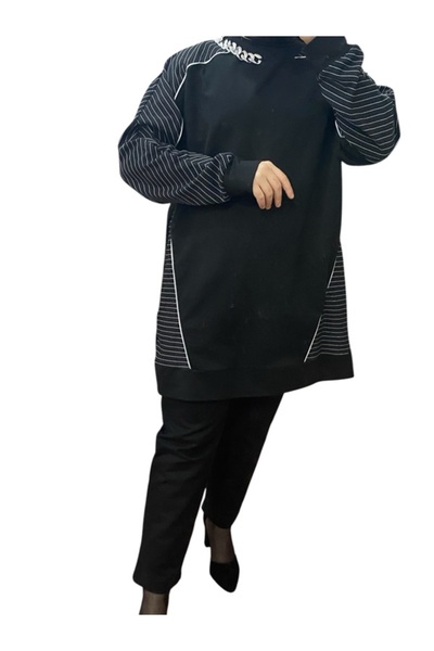 Moodbasic MM08.0383 ZİNCİR DETAYLI ÇİZGİLİ TAKIM