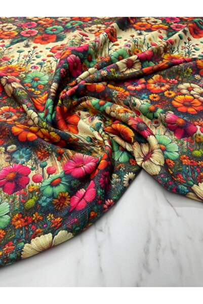 ipekkumaş Altın Simli Gülbahçesi Elbiselik Ceketlik Keten Kumaş Ürünümüz Adet...