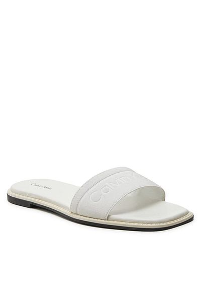 Calvin Klein Női fehér papucs logóval