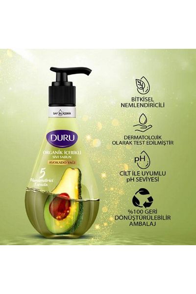 Evyap 500 ml Duru Liquid Soap - Avocado Fragrance