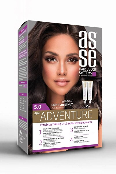asse Adventure Set Saç Boyası No:5.0 Açık Kestane
