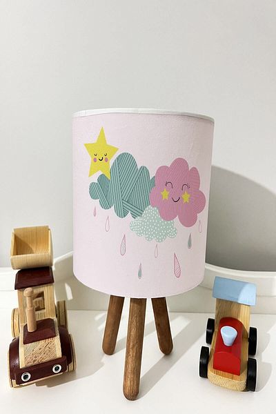 dekomingo STAR CLOUD PATTERNED BABY AND CHILDREN'S ROOM LAMP