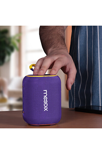 Moodix مكبر صوت بلوتوث KI23KSV6، مقاوم للماء، بنفسجي، 10 واط، IPX6