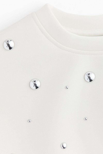 H&M Studded scuba sweatshirt