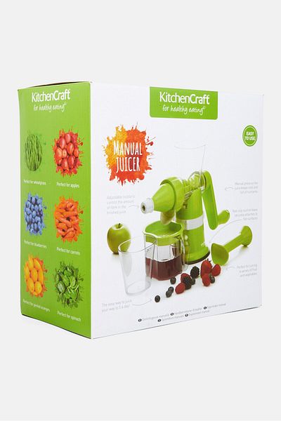 Kitchen Craft Healthy Eating Manual Juicer, Green