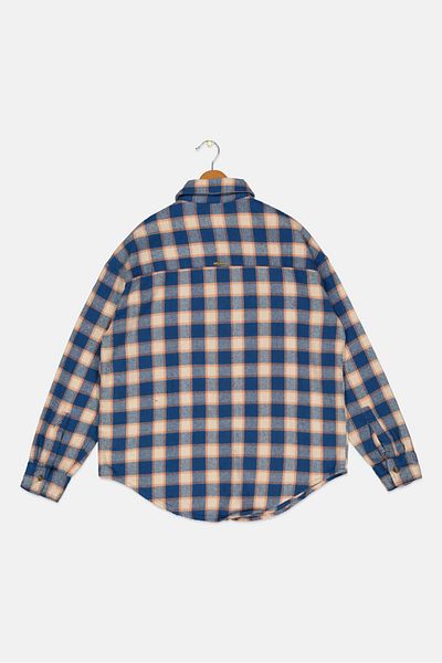 BİLLABONG Kids Boy Spread Collar Plaid Jacket Shirts, Blue Combo