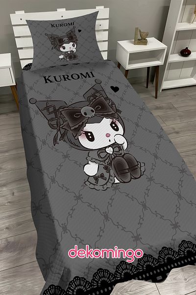 dekomingo Black Lace Kuromi̇ Baby and Children's Room Pike Set