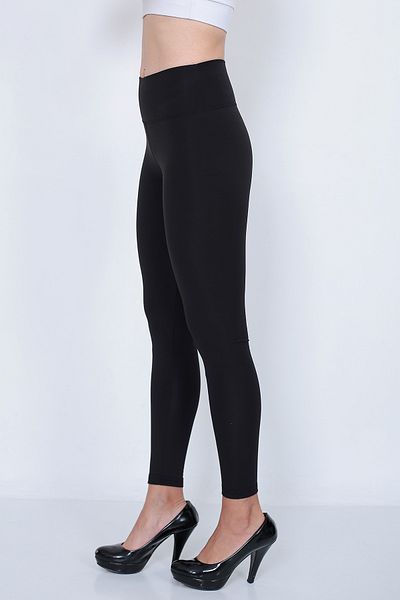 DynamicLeggings Jambiere din bumbac cu talie înaltă termică pentru femei