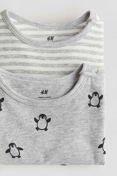 H&M 2-pack Long-sleeved Bodysuits