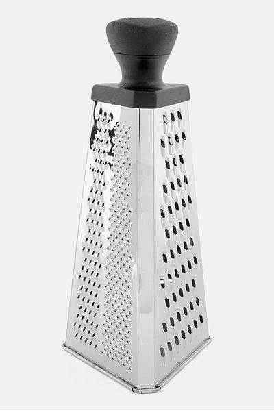 Kitchen Craft Stainless Steel 26cm Triangular Box Grater, Silver