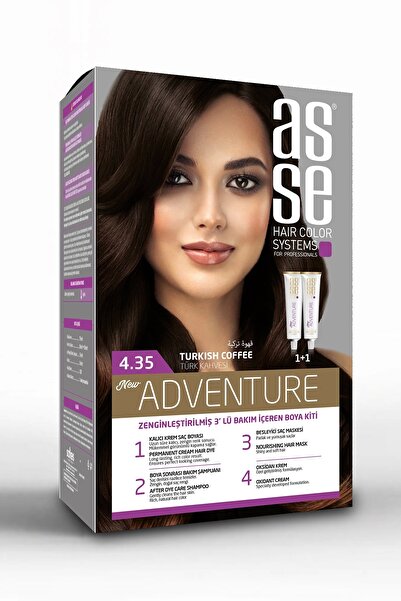 asse Adventure Set Saç Boyası, Kalıcı ve Canlı Renkler, 1+1 ikili Kullanım Se...