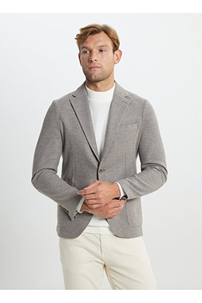 ALTINYILDIZ CLASSICS Ανδρικό μπουφάν Altınyıldız Ανοιχτό Καφέ Slim Fit - TACT ACE 042510112