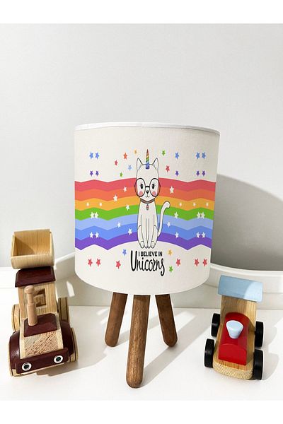 dekomingo Horned Cat Children's Room Lampshade