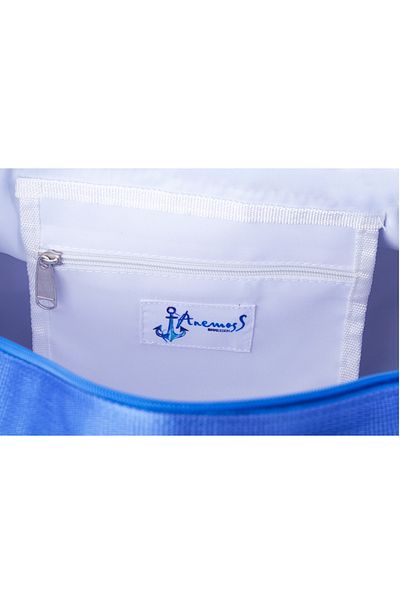 ANEMOSS Geantă de voiaj bleumarin cu model velier