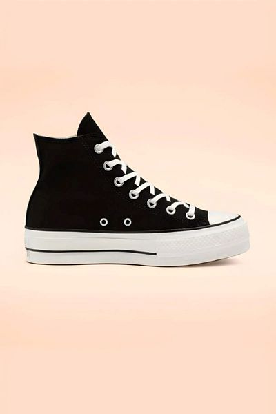 ELİTE STEP Alb-Negru Nou Sezon Cizme cu platformă înaltă pentru femei, cu șireturi, cu talpă groasă, pantofi sport pantofi